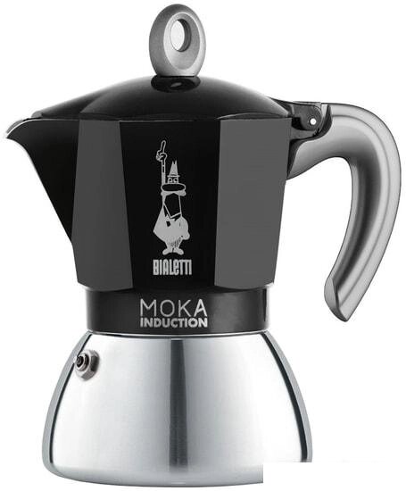 Гейзерная кофеварка Bialetti Moka Induction 2021 (6 порций, черный) от компании Интернет-магазин marchenko - фото 1