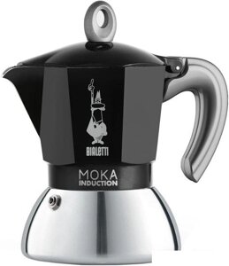 Гейзерная кофеварка Bialetti New moka induction (2 порции, черный)