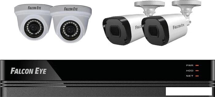 Гибридный видеорегистратор Falcon Eye FE-104MHD KIT Офис SMART от компании Интернет-магазин marchenko - фото 1