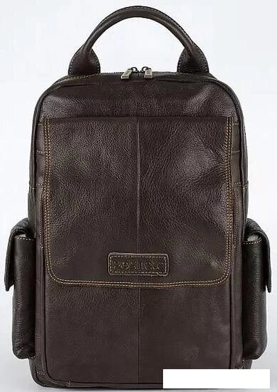 Городской рюкзак Poshete 253-1136-7-DBW (коричневый) от компании Интернет-магазин marchenko - фото 1