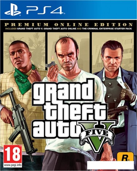 Игра Grand Theft Auto V. Premium Online Edition для PlayStation 4 от компании Интернет-магазин marchenko - фото 1
