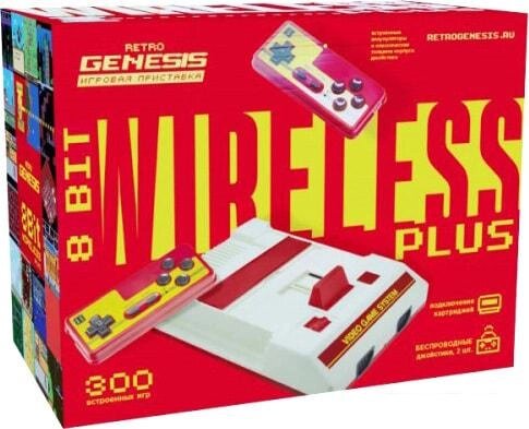 Игровая приставка Retro Genesis 8 Bit Wireless Plus (2 геймпада, 300 игр) от компании Интернет-магазин marchenko - фото 1