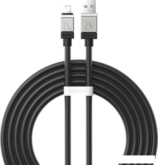 Кабель Baseus CoolPlay Series Fast Charging Cable 2.4A USB Type-A - Lightning (2 м, черный) от компании Интернет-магазин marchenko - фото 1