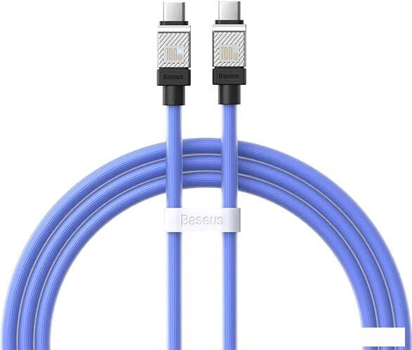 Кабель Baseus CoolPlay Series Fast Charging Data Cable 100W USB Type-C - USB Type-C (1 м, синий) от компании Интернет-магазин marchenko - фото 1