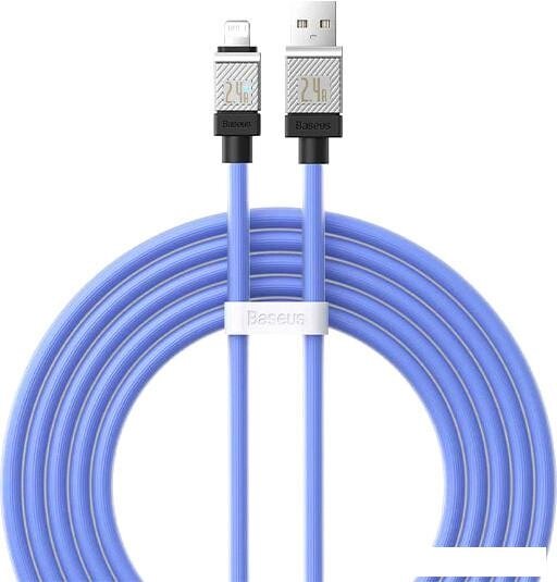 Кабель Baseus CoolPlay Series Fast Charging Data Cable 2.4A USB Type-A - Lightning (2 м, синий) от компании Интернет-магазин marchenko - фото 1