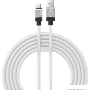 Кабель Baseus CoolPlay Series USB Type-A - USB Type-C (2 м, белый)