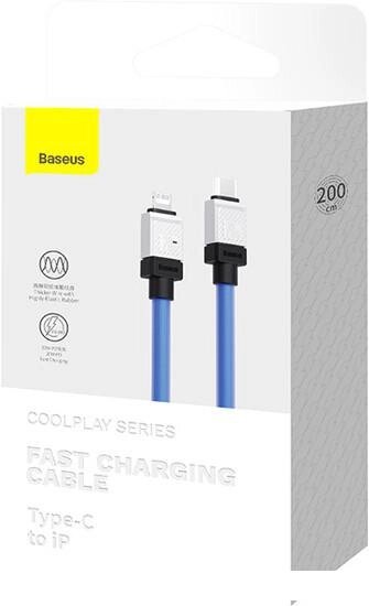 Кабель Baseus CoolPlay Series USB Type-C - Lightning (2 м, голубой) от компании Интернет-магазин marchenko - фото 1