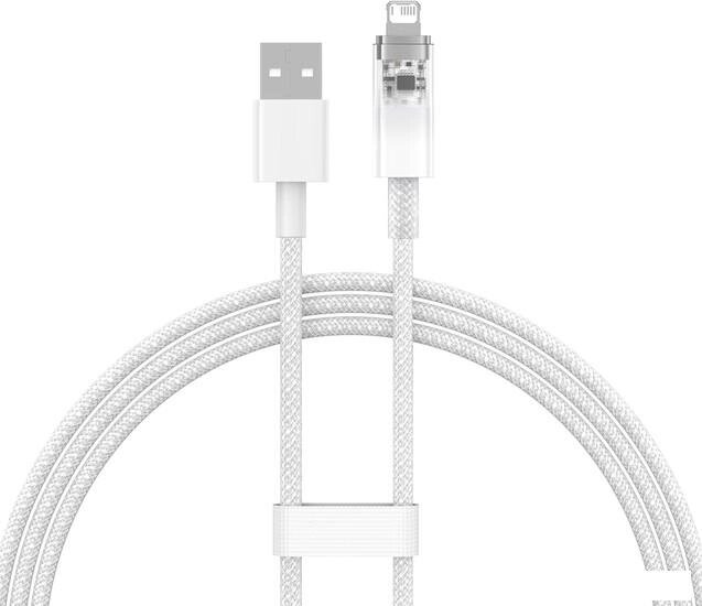 Кабель Baseus Explorer Series Fast Charging Cable with Smart Temperature Control 2.4A USB Type-A - Lightning (1 м, от компании Интернет-магазин marchenko - фото 1