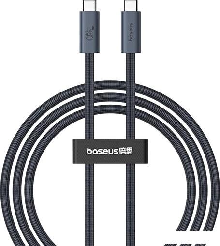 Кабель Baseus Flash Series 2 USB4 Full Featured Data Cable 240W USB Type-C - USB Type-C (1 м, черный) от компании Интернет-магазин marchenko - фото 1