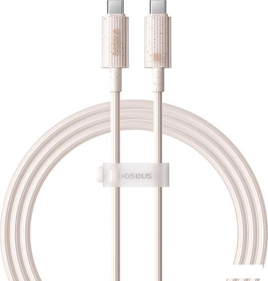 Кабель Baseus Habitat Series Fast Charging Cable 100W USB Type-C - USB Type-C (1 м, бежевый) от компании Интернет-магазин marchenko - фото 1