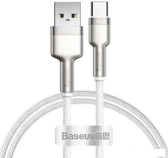 Кабель Baseus USB Type-A - USB Type-C CAKF000102 (1 м, белый) от компании Интернет-магазин marchenko - фото 1