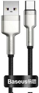 Кабель baseus USB type-A - USB type-C CAKF000201 (2 м, черный)