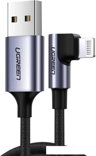 Кабель Ugreen US299 USB Type-A - Lightning (1 м, черный) от компании Интернет-магазин marchenko - фото 1