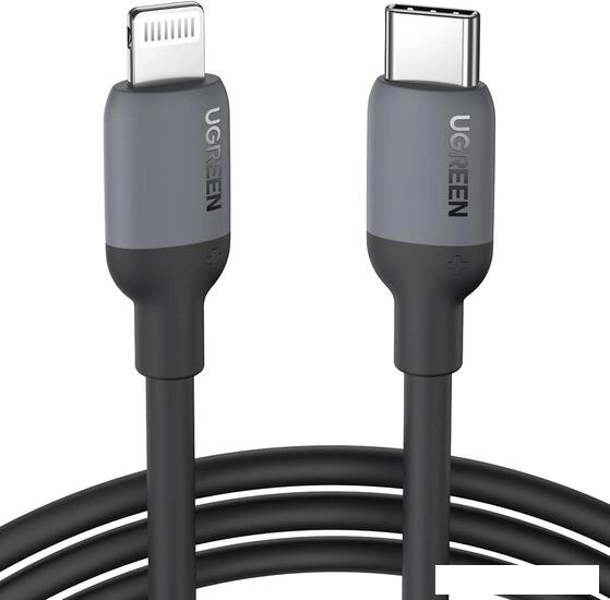 Кабель Ugreen US387 20304 USB Type-C - Lightning (1 м, черный) от компании Интернет-магазин marchenko - фото 1