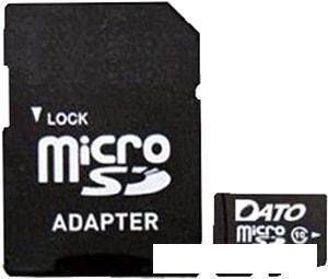 Карта памяти Dato microSDHC DTTF016GUIC10 16GB (с адаптером) от компании Интернет-магазин marchenko - фото 1