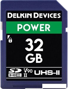 Карта памяти Delkin Devices SDHC Power UHS-II 32GB