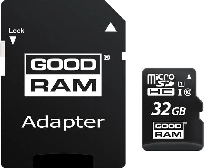 Карта памяти GOODRAM M1AA microSDHC M1AA-0320R12 32GB (с адаптером) от компании Интернет-магазин marchenko - фото 1