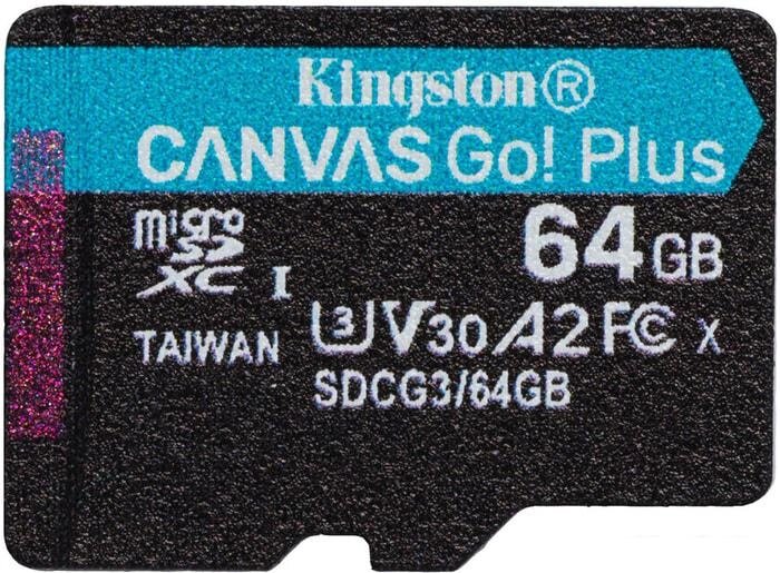 Карта памяти Kingston Canvas Go! Plus microSDXC 64GB от компании Интернет-магазин marchenko - фото 1