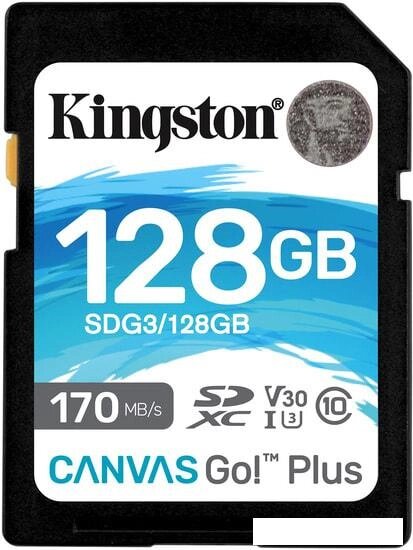 Карта памяти Kingston Canvas Go! Plus SDXC 128GB от компании Интернет-магазин marchenko - фото 1