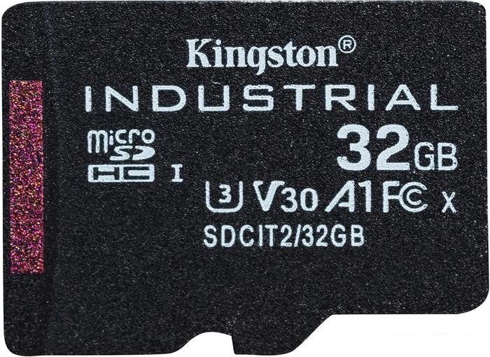 Карта памяти Kingston Industrial microSDHC SDCIT2/32GBSP 32GB от компании Интернет-магазин marchenko - фото 1