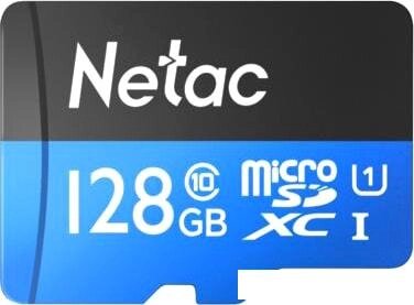 Карта памяти Netac P500 Standard 128GB NT02P500STN-128G-R + адаптер от компании Интернет-магазин marchenko - фото 1