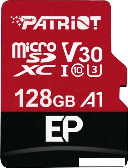 Карта памяти Patriot microSDXC EP Series PEF128GEP31MCX 128GB (с адаптером) от компании Интернет-магазин marchenko - фото 1