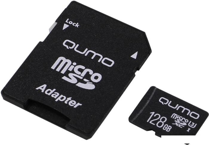 Карта памяти QUMO microSDXC QM128GMICSDXC10U3 128GB от компании Интернет-магазин marchenko - фото 1