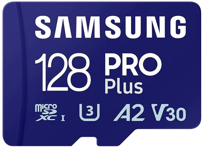 Карта памяти Samsung PRO Plus microSDXC 128GB MB-MD128SA/EU (с адаптером) от компании Интернет-магазин marchenko - фото 1