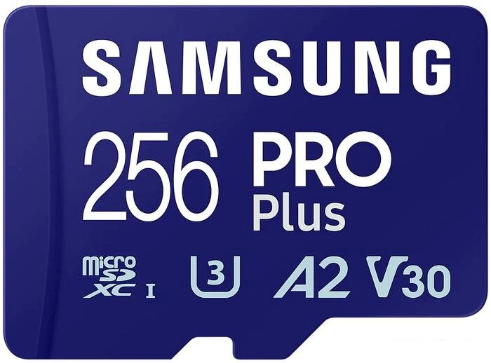 Карта памяти Samsung PRO Plus microSDXC 256GB MB-MD256SA/EU (с адаптером) от компании Интернет-магазин marchenko - фото 1