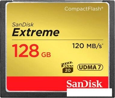 Карта памяти SanDisk Extreme CompactFlash 128GB [SDCFXSB-128G-G46] от компании Интернет-магазин marchenko - фото 1