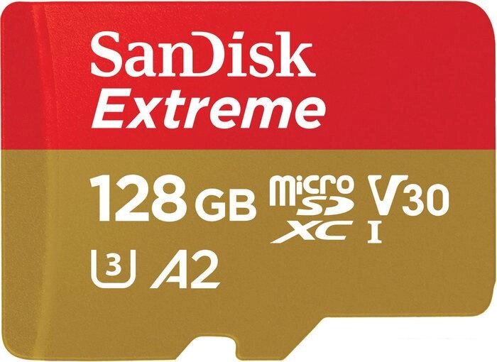Карта памяти SanDisk Extreme microSDXC SDSQXAA-128G-GN6MN 128GB от компании Интернет-магазин marchenko - фото 1