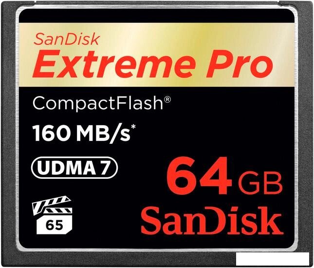 Карта памяти SanDisk Extreme Pro CompactFlash 64GB (SDCFXPS-064G-X46) от компании Интернет-магазин marchenko - фото 1