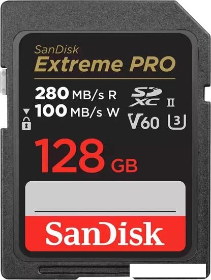 Карта памяти SanDisk Extreme PRO SDXC SDSDXEP-128G-GN4IN 128GB от компании Интернет-магазин marchenko - фото 1