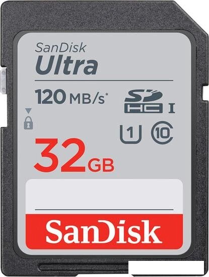 Карта памяти SanDisk Ultra SDHC SDSDUN4-032G-GN6IN 32GB от компании Интернет-магазин marchenko - фото 1