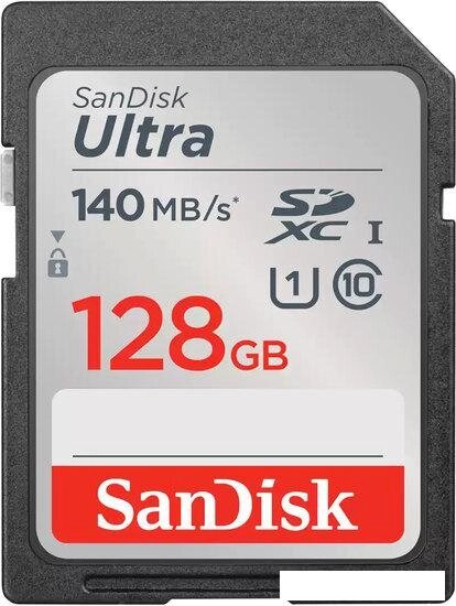 Карта памяти SanDisk Ultra SDXC SDSDUNB-128G-GN6IN 128GB от компании Интернет-магазин marchenko - фото 1