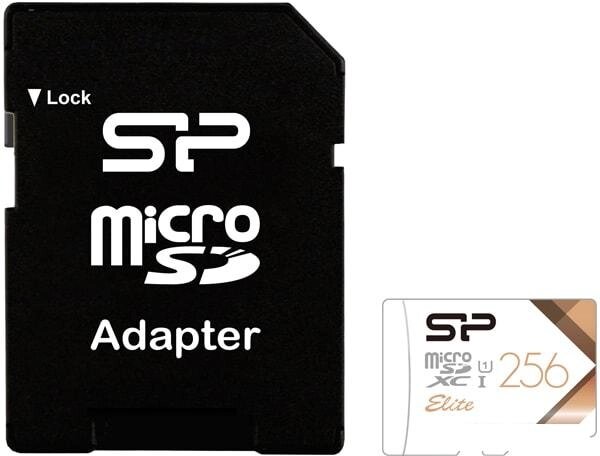 Карта памяти Silicon-Power Elite microSDXC SP256GBSTXBU1V21SP 256GB (с адаптером) от компании Интернет-магазин marchenko - фото 1