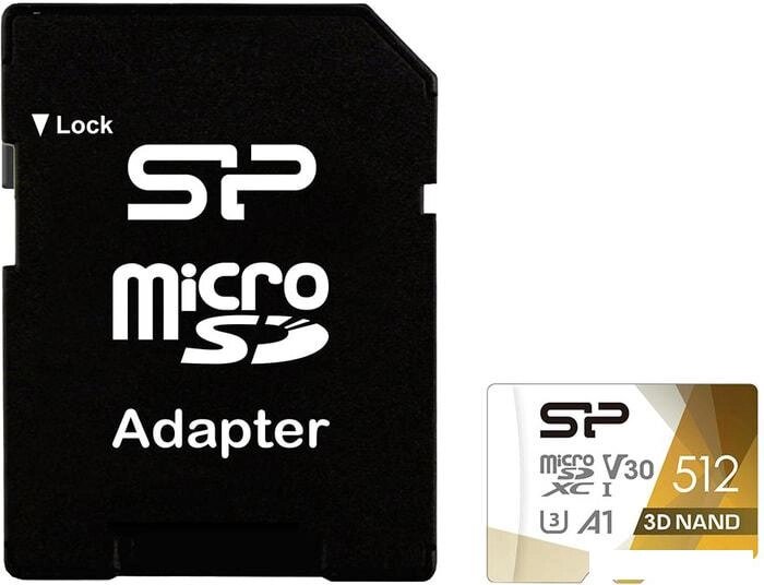Карта памяти Silicon-Power Superior Pro microSDXC SP512GBSTXDU3V20AB 512GB (с адаптером) от компании Интернет-магазин marchenko - фото 1