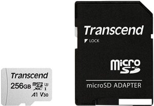 Карта памяти Transcend 300S 256GB (с адаптером)