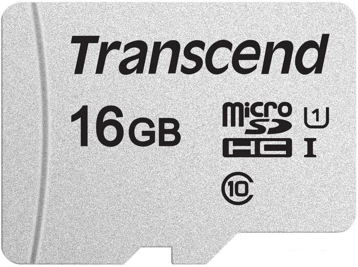 Карта памяти Transcend microSDHC 300S 16GB от компании Интернет-магазин marchenko - фото 1