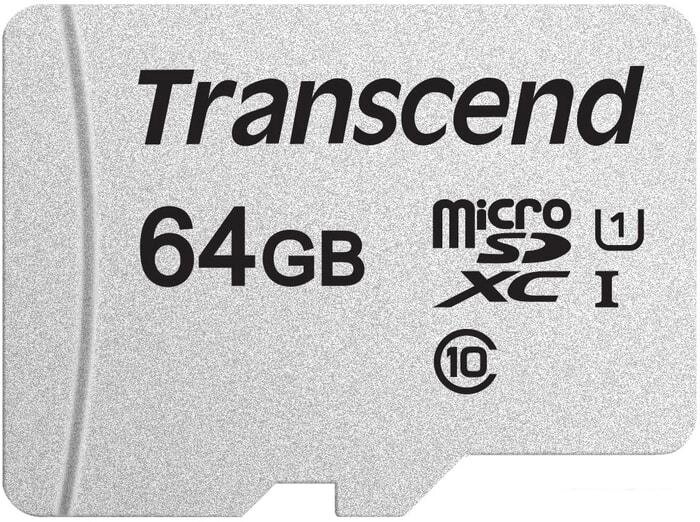 Карта памяти Transcend microSDXC 300S 64GB от компании Интернет-магазин marchenko - фото 1