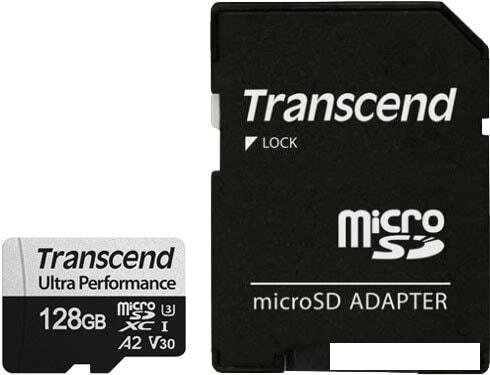 Карта памяти Transcend microSDXC 340S 128GB (с адаптером) от компании Интернет-магазин marchenko - фото 1