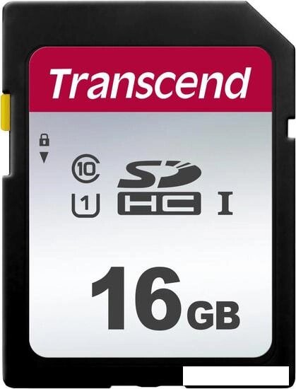 Карта памяти Transcend SDHC 300S 16GB от компании Интернет-магазин marchenko - фото 1