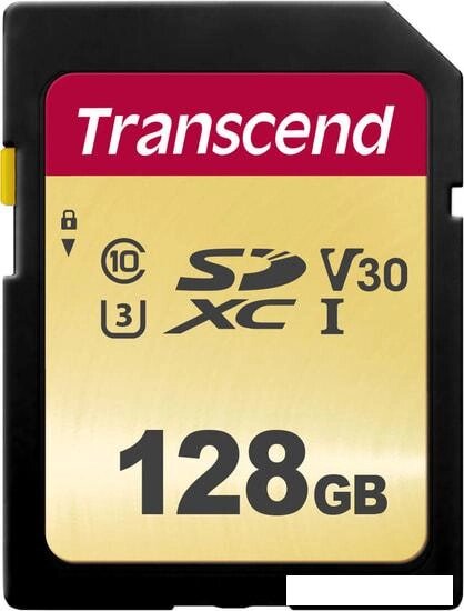 Карта памяти Transcend SDXC 500S 128GB от компании Интернет-магазин marchenko - фото 1