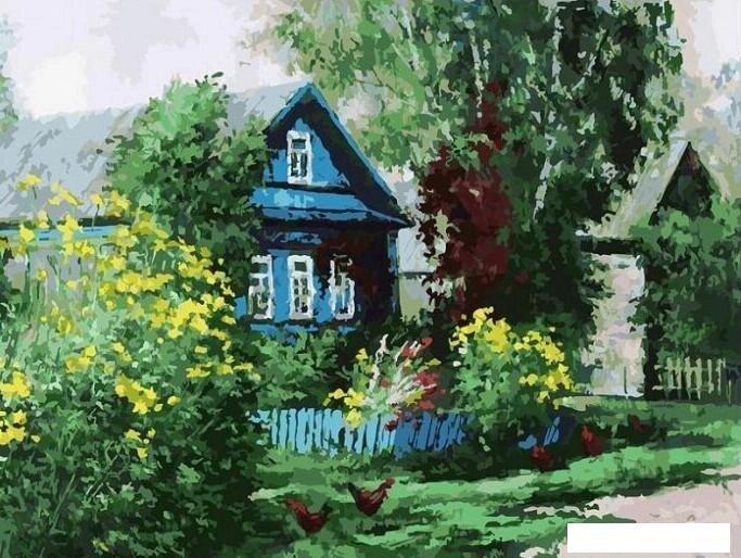 Картина по номерам Белоснежка Домик в деревне 3091-CS от компании Интернет-магазин marchenko - фото 1