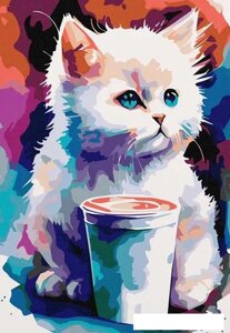 Картина по номерам Red Panda Акварельный котик p54977