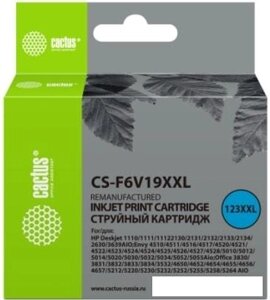 Картридж cactus CS-F6v19XXL (аналог HP 123XL F6v19AE)