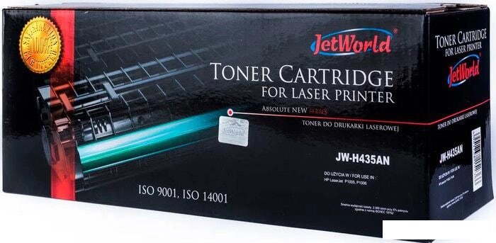 Картридж JetWorld JW-H435AN (аналог HP CB435A) от компании Интернет-магазин marchenko - фото 1