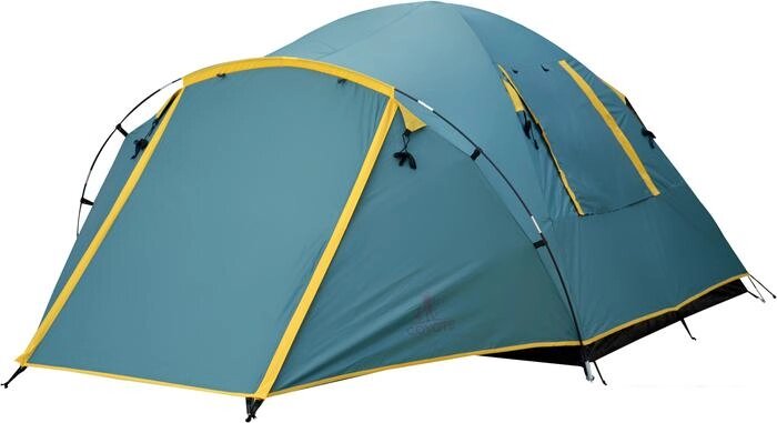 Кемпинговая палатка Coyote Kansas-3 (зеленый) от компании Интернет-магазин marchenko - фото 1