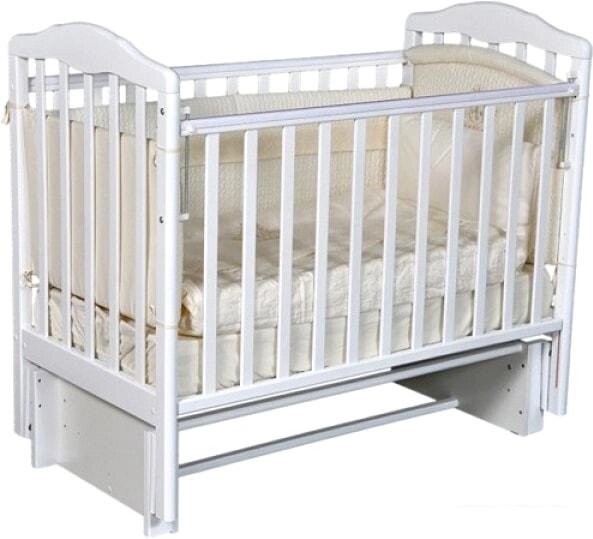 Классическая детская кроватка Антел Алита-3/5 (белый) от компании Интернет-магазин marchenko - фото 1