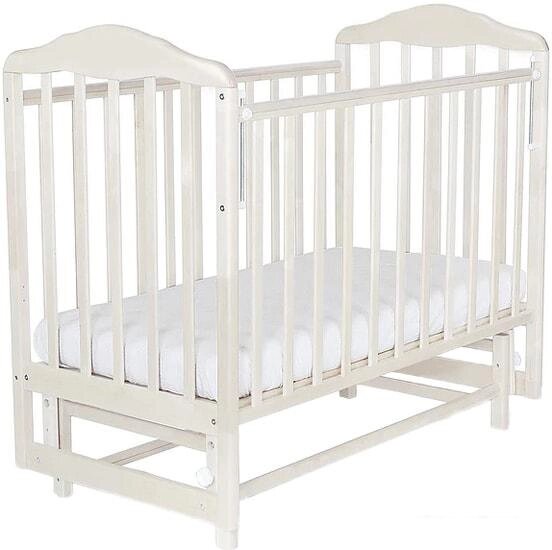 Классическая детская кроватка СКВ-Компани Березка 124001 (белый) от компании Интернет-магазин marchenko - фото 1